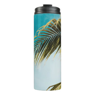 Bouteilles Isothermes Palmier vert sous ciel bleu