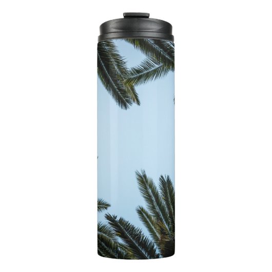 BOUTEILLES ISOTHERMES PALMIER VERT SOUS LE CIEL BLANC (Devant)
