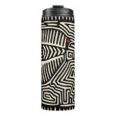 Bouteilles Isothermes Panama Kuna Indian Mola Pajaro - noir blanc (Devant)