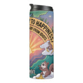 Bouteilles Isothermes Panda A Trouvé La Clé Du Bonheur (Tourné sur la droite)