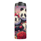 Bouteilles Isothermes Panda Bear Couple Rose Garden Wrap (Devant)