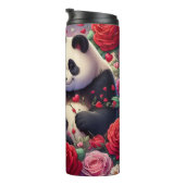 Bouteilles Isothermes Panda Bear Couple Rose Garden Wrap (Tourné sur la droite)