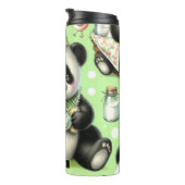 Bouteilles Isothermes Panda bébé mignonne vintage (Tourné sur la droite)