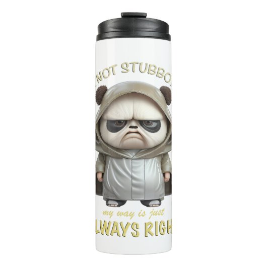 Bouteilles Isothermes Panda Je ne suis pas têtu Mon chemin est toujours (Devant)