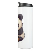 Bouteilles Isothermes Panda mange un biscuit (Tourné sur la droite)