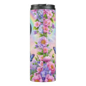 Bouteilles Isothermes Panda mignonne avec cou pourpre et papillons (Dos)