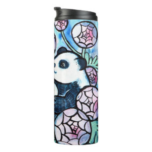Bouteilles Isothermes Panda Ours Violet Fleurs Amateurs de la nature
