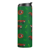 Bouteilles Isothermes Panda rouge (Tourné sur la gauche)