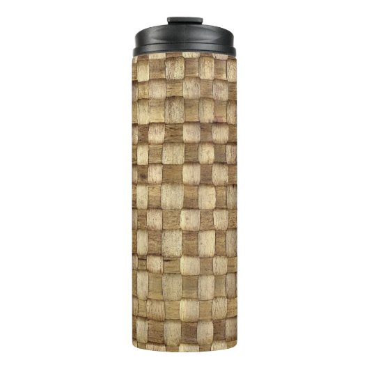 Bouteilles Isothermes Panier d'artisanat Texture sans couture (Devant)