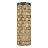 Bouteilles Isothermes Panier d'artisanat Texture sans couture (Dos)