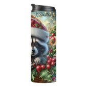 Bouteilles Isothermes Panier de Noël Raccoon de vacances Cheval (Tourné sur la droite)