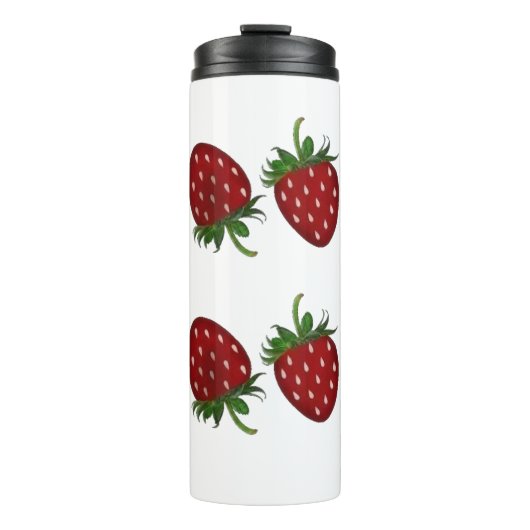 Bouteilles Isothermes Panneau fraise (Devant)