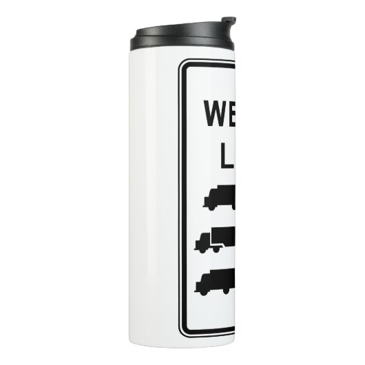 Bouteilles Isothermes Panneau routier Limite de poids du camion (Tourné sur la gauche)