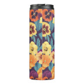 Bouteilles Isothermes Pansies sur violet de prune (Dos)