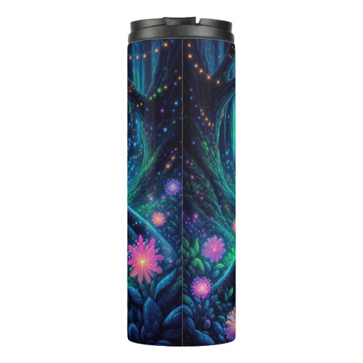 Bouteilles Isothermes Panthère brillante dans une forêt de bioluminescen (Dos)