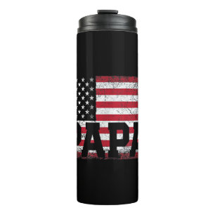 Bouteilles Isothermes Papa Américain Drapeau Fête des Pères 4 juillet G