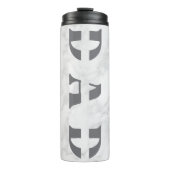 Bouteilles Isothermes Papa : Famille, Amour, Souvenirs gris (Devant)