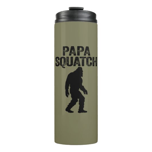 Bouteilles Isothermes Papa Squatch Funny Bigfoot - Cadeau Fête des pères (Devant)