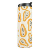 Bouteilles Isothermes Papaya Tropicale : Grunge, Main Dessinée. (Tourné sur la gauche)