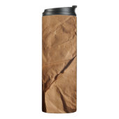 Bouteilles Isothermes Papier d'emballage Recyclé. Texture. (Tourné sur la gauche)