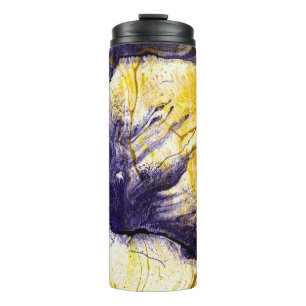 Bouteilles Isothermes Papier marbré : Art Acrylique Lumineux