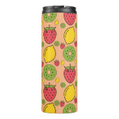 Bouteilles Isothermes Papier peint de fruits : fraises, citrons, kiwis. (Dos)