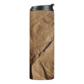 Bouteilles Isothermes Papier Recyclé : Texture écologique. (Tourné sur la gauche)