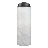 Bouteilles Isothermes Papier ridé blanc texture mignonne (Devant)