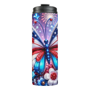 Bouteilles Isothermes Papillon 3D du 4 juillet