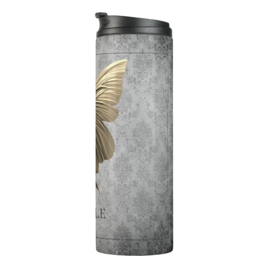 Bouteilles Isothermes Papillon à bijoux en or (Tourné sur la droite)