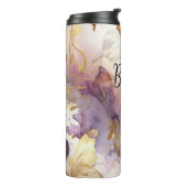 Bouteilles Isothermes Papillon aquarelle violet et or Papillons (Tourné sur la gauche)