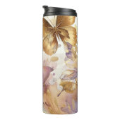 Bouteilles Isothermes Papillon aquarelle violet et or Papillons (Tourné sur la droite)