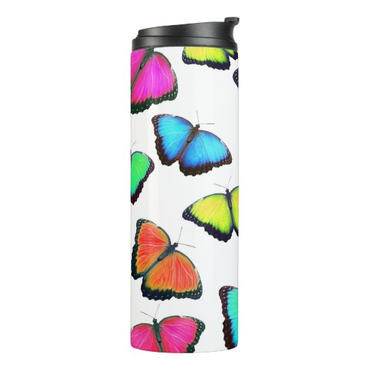 Bouteilles Isothermes Papillon arc-en-ciel (Tourné sur la gauche)