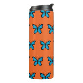 Bouteilles Isothermes Papillon Bleu (Tourné sur la gauche)