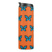 Bouteilles Isothermes Papillon Bleu (Tourné sur la droite)