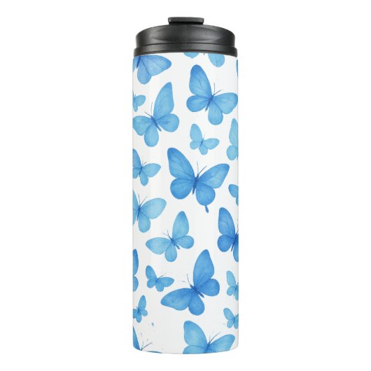 Bouteilles Isothermes Papillon bleu (Devant)