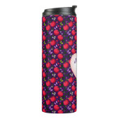 Bouteilles Isothermes Papillon Cerise Mignon personnalisé et sur mesure (Tourné sur la gauche)
