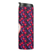 Bouteilles Isothermes Papillon Cerise Mignon personnalisé et sur mesure (Tourné sur la droite)