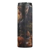 Bouteilles Isothermes Papillon Citrouille Halloween effroi (Dos)