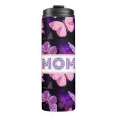 Bouteilles Isothermes Papillon cool Maman Noir Et Violet (Devant)