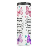 Bouteilles Isothermes Papillon d'affirmation enveloppé (Dos)