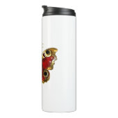 Bouteilles Isothermes Papillon de fleurs rouges aux roses rouges (Tourné sur la droite)