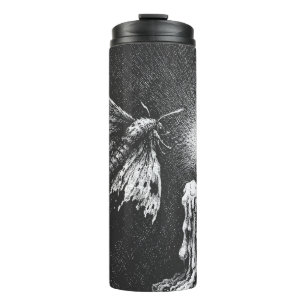 Bouteilles Isothermes Papillon de nuit vers la flamme — par BurnsInHell
