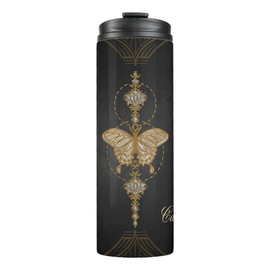 Bouteilles Isothermes Papillon doré. (Devant)