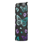 Bouteilles Isothermes Papillon léopard noir violet Motif (Tourné sur la gauche)