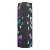 Bouteilles Isothermes Papillon léopard noir violet Motif (Dos)