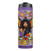 Bouteilles Isothermes Papillon monarque Fée Purple Floral (Devant)