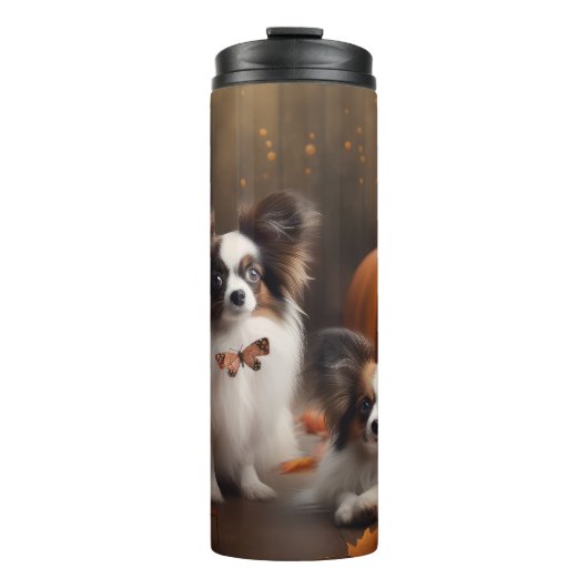 Bouteilles Isothermes Papillon Puppy Automne Citrouille de plaisir (Devant)