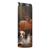 Bouteilles Isothermes Papillon Puppy Automne Citrouille de plaisir (Tourné sur la droite)