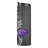 Bouteilles Isothermes Papillon rustique violet Personnalisé (Tourné sur la droite)